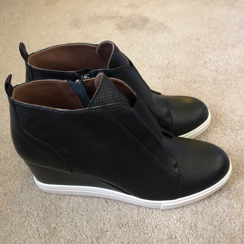 Paolo Wedge Leather Sneaker/Bootie